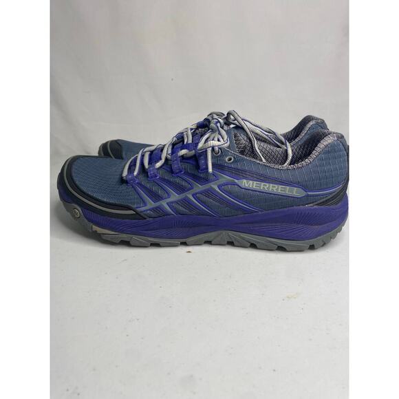 Women's Dark Slate Blue Merrell Trail Running Sneakers Shoe All Out Rush Size 9 - Picture 7 of 14